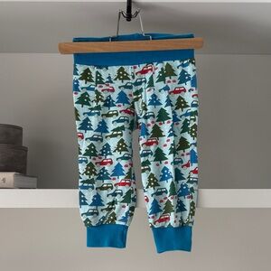 Blue Tree & Truck Print Kids Pajama Pants